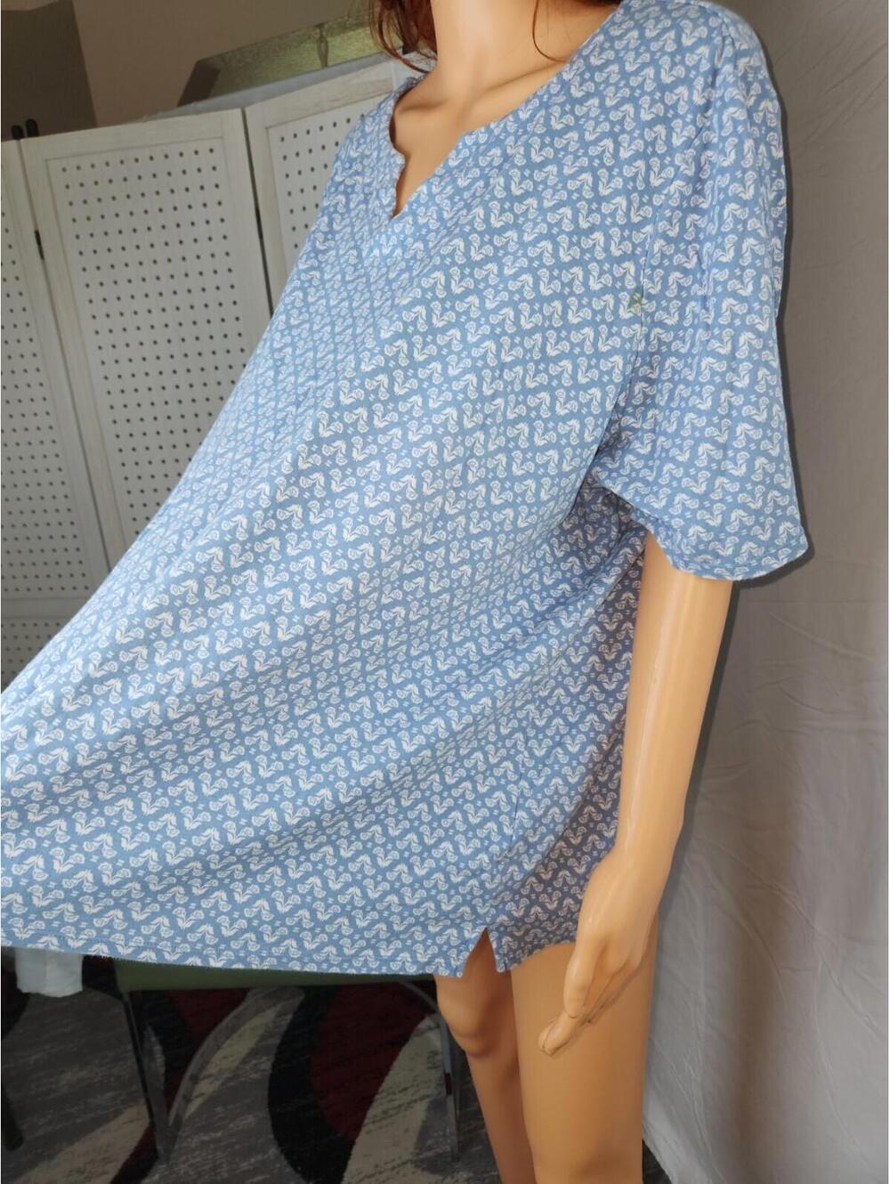 Croft & Barrow, Size  3x, classic tee, short sleeve, comfy, light blue - Picture 6 of 16